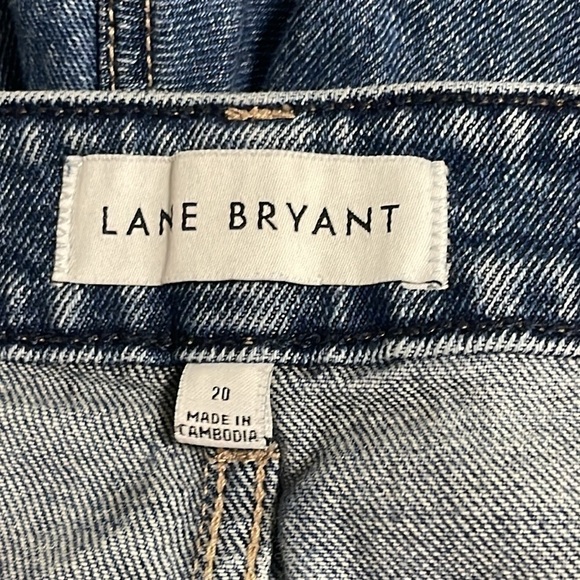 Lane Bryant Women’s Denim Distressed Cutoff Shorts Size 20 Raw Hem Plus Size - Picture 7 of 10